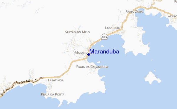 mapa de localização de Maranduba