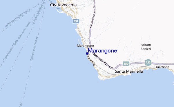 mapa de localização de Marangone
