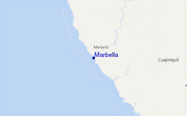 mapa de localização de Marbella
