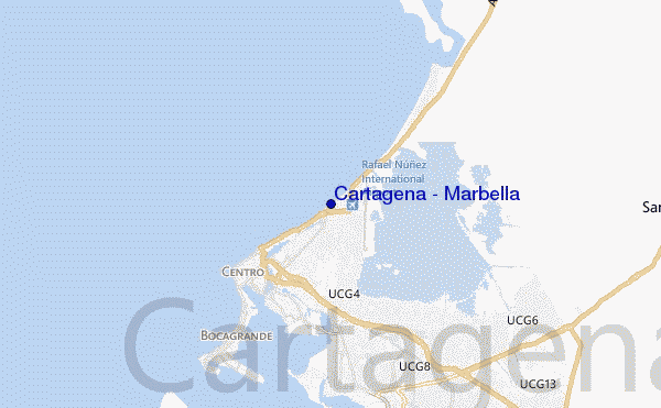 mapa de localização de Cartagena - Marbella