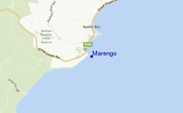 mapa de localização de Marengo