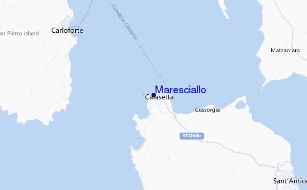mapa de localização de Maresciallo