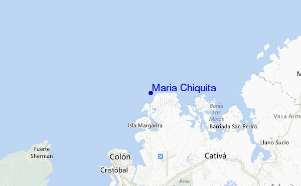 mapa de localização de Maria Chiquita