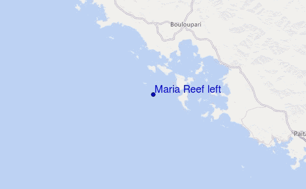 Maria Reef left Location Map
