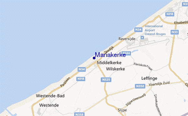 mapa de localização de Mariakerke