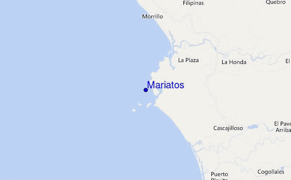 mapa de localização de Mariatos