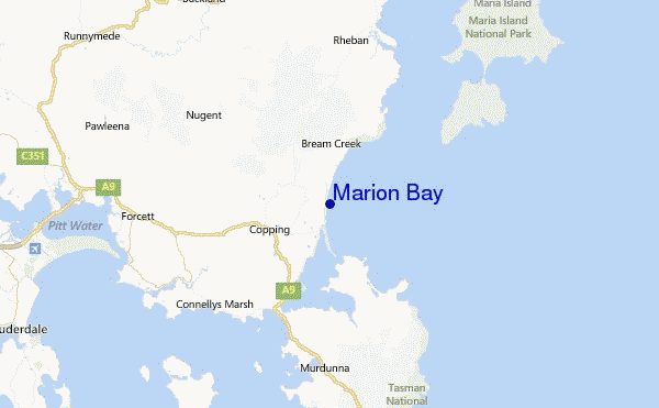 Marion Bay Location Map