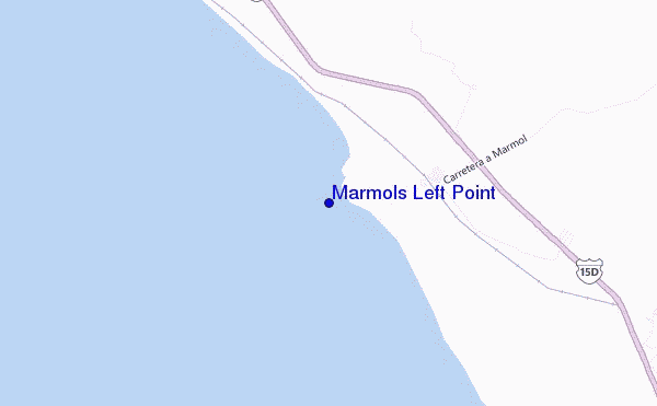 mapa de localização de Marmols Left Point