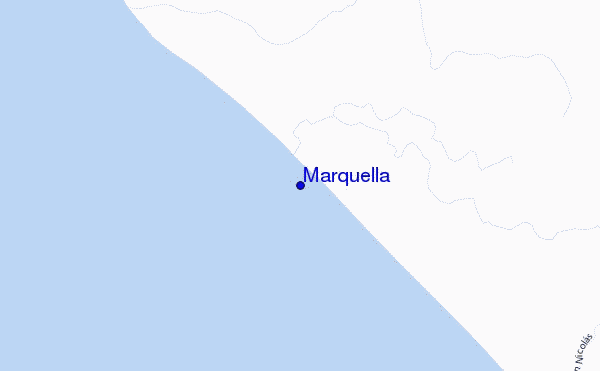 mapa de localização de Marquella