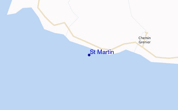 mapa de localização de St Martin