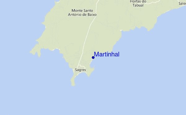 mapa de localização de Martinhal