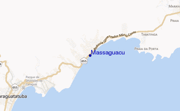 mapa de localização de Massaguacu
