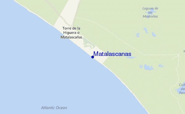 mapa de localização de Matalascañas