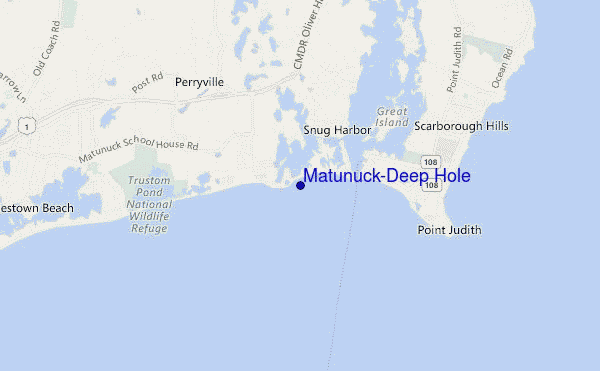 mapa de localização de Matunuck-Deep Hole