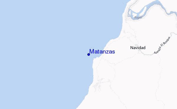 mapa de localização de Matanzas