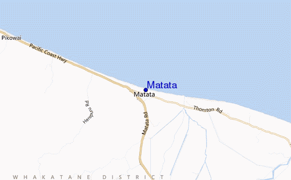 mapa de localização de Matata