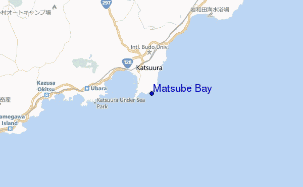 mapa de localização de Matsube Bay