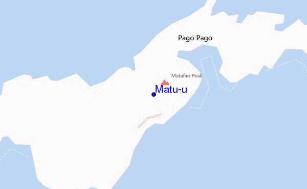 mapa de localização de Matu'u