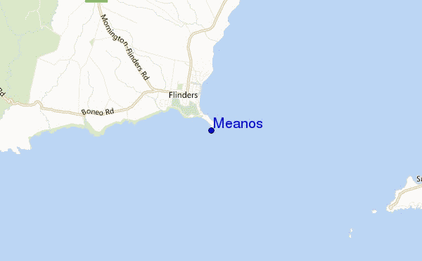mapa de localização de Meanos