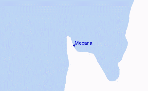 mapa de localização de Mecana
