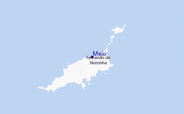 mapa de localização de Meio