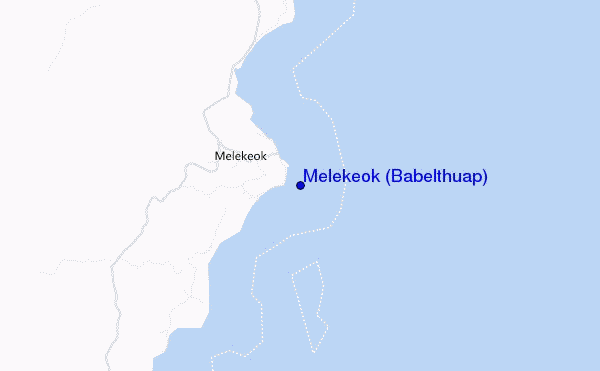 mapa de localização de Melekeok (Babelthuap)