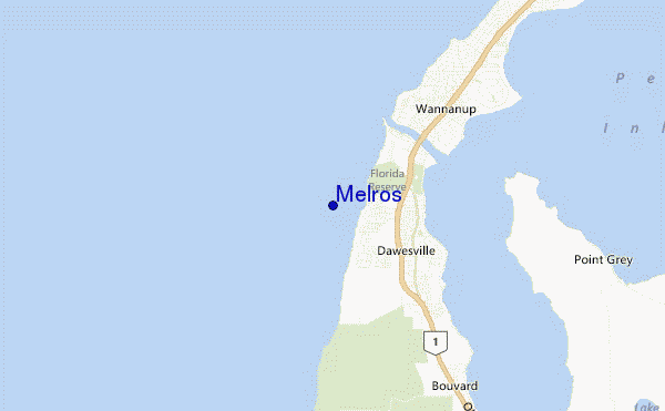 mapa de localização de Melros