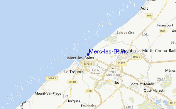 mapa de localização de Mers-les-Bains