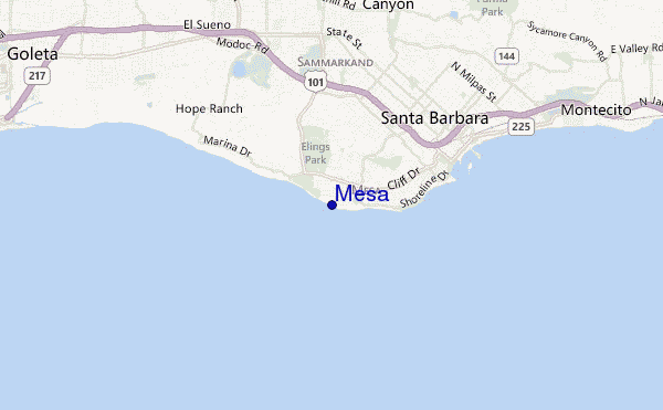 mapa de localização de Mesa