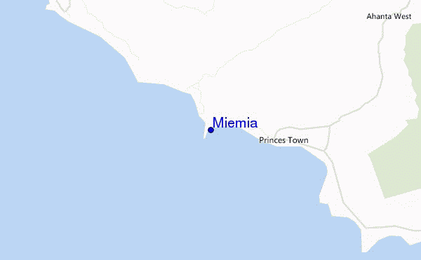 mapa de localização de Miemia