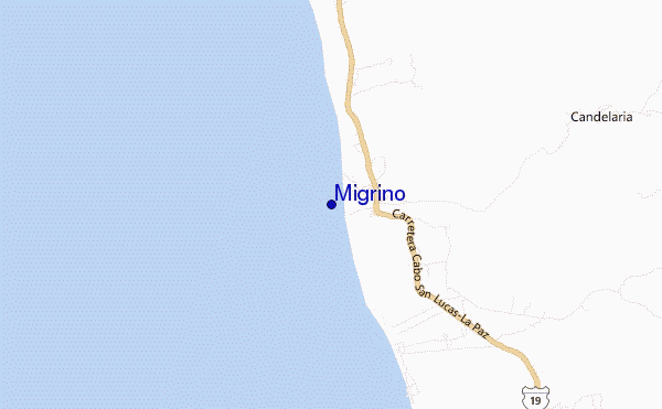 mapa de localização de Migrino