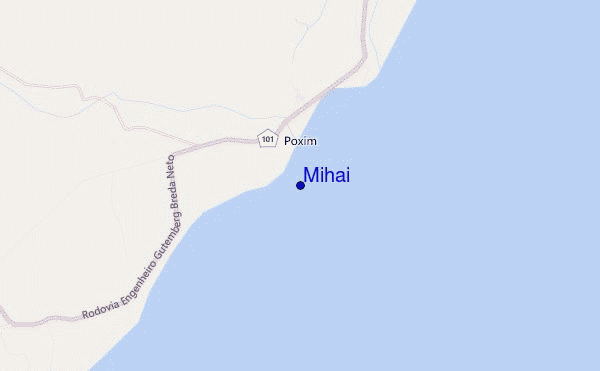 mapa de localização de Mihai