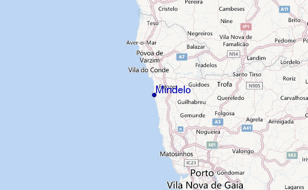 Mindelo Location Map