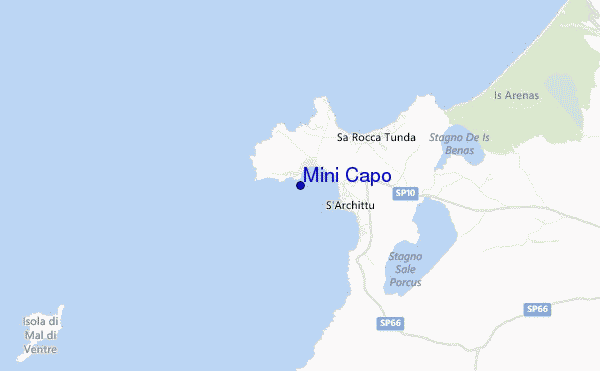 mapa de localização de Mini Capo