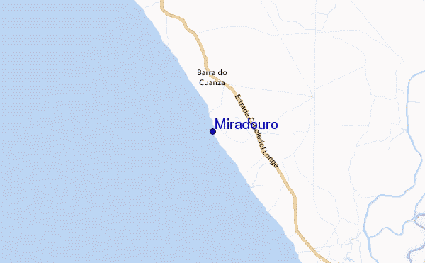 mapa de localização de Miradouro
