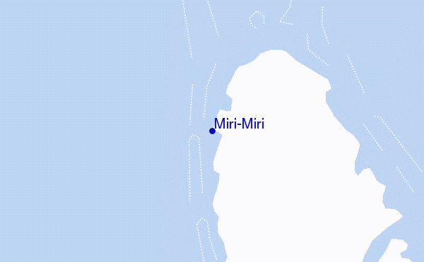 mapa de localização de Miri-Miri