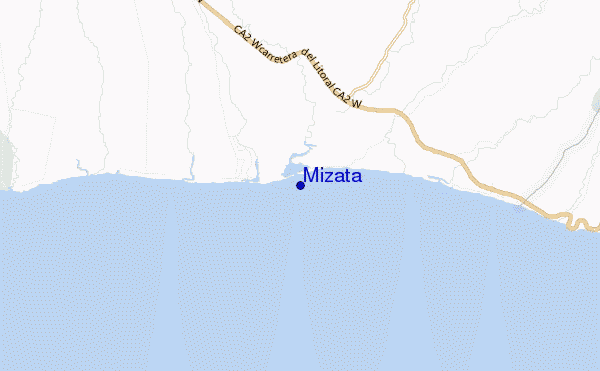 mapa de localização de Mizata