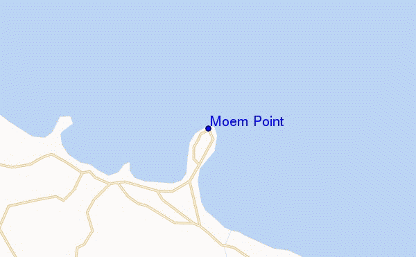 mapa de localização de Moem Point