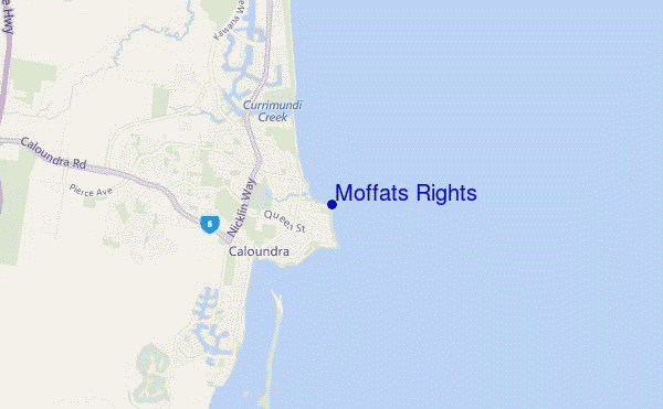 mapa de localização de Moffats Rights