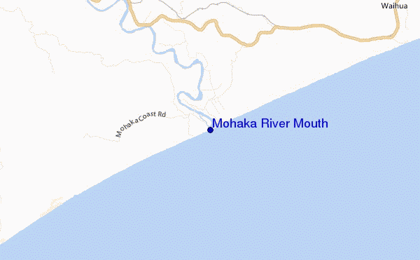 mapa de localização de Mohaka River Mouth