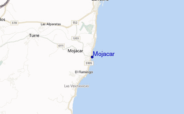 mapa de localização de Mojacar