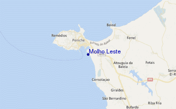 mapa de localização de Molho Leste