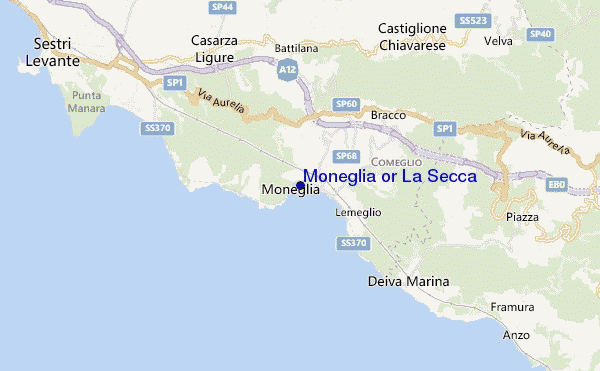 mapa de localização de Moneglia or La Secca