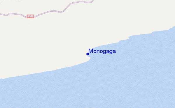 mapa de localização de Monogaga