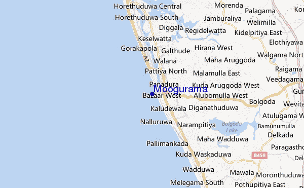 mapa de localização de Moogurama