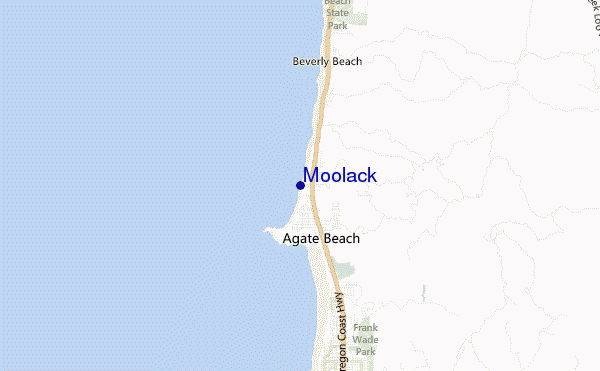 mapa de localização de Moolack