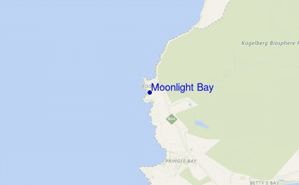 mapa de localização de Moonlight Bay