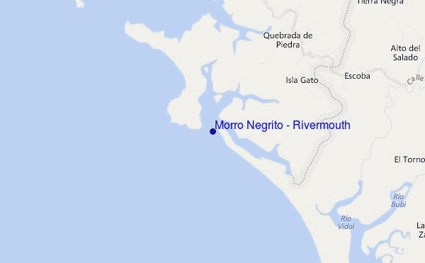 mapa de localização de Morro Negrito - Rivermouth