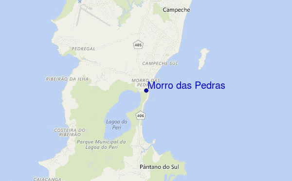 mapa de localização de Morro das Pedras
