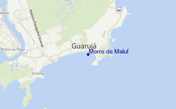 mapa de localização de Morro do Maluf